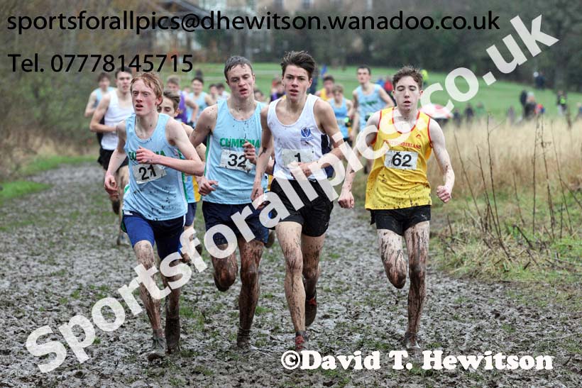 Intermediate boys Northern Inter Counties Schools Cross Country, Stockton. Photo: David T. Hewitson/Sports for All Pics